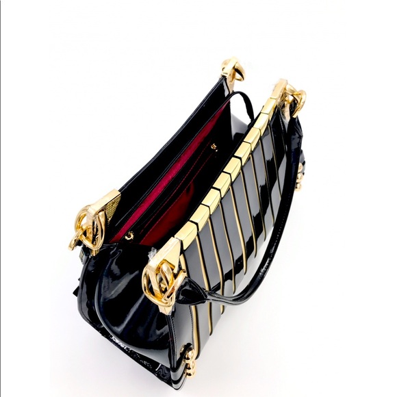 🌹BEVERLY HILLS LEATHER PATENT FINISH🌹VERY RICH - Picture 3 of 10